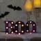6.5" Lighted Black & Purple BOO Halloween Marquee Sign